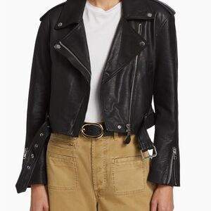 Citizens Of Humanity Kindra Black Leather Jacket